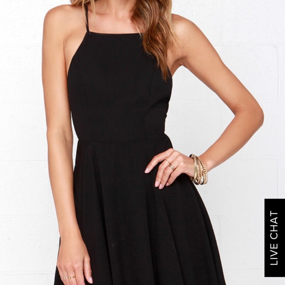 Lulu’s Backless / Strappy Back Slater Dress - Picture 1 of 4